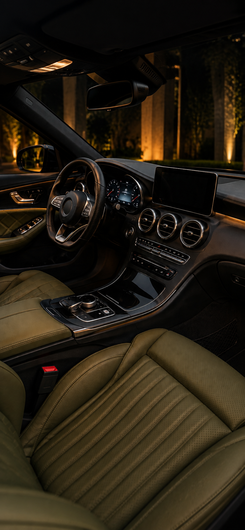 Premium car interior detail